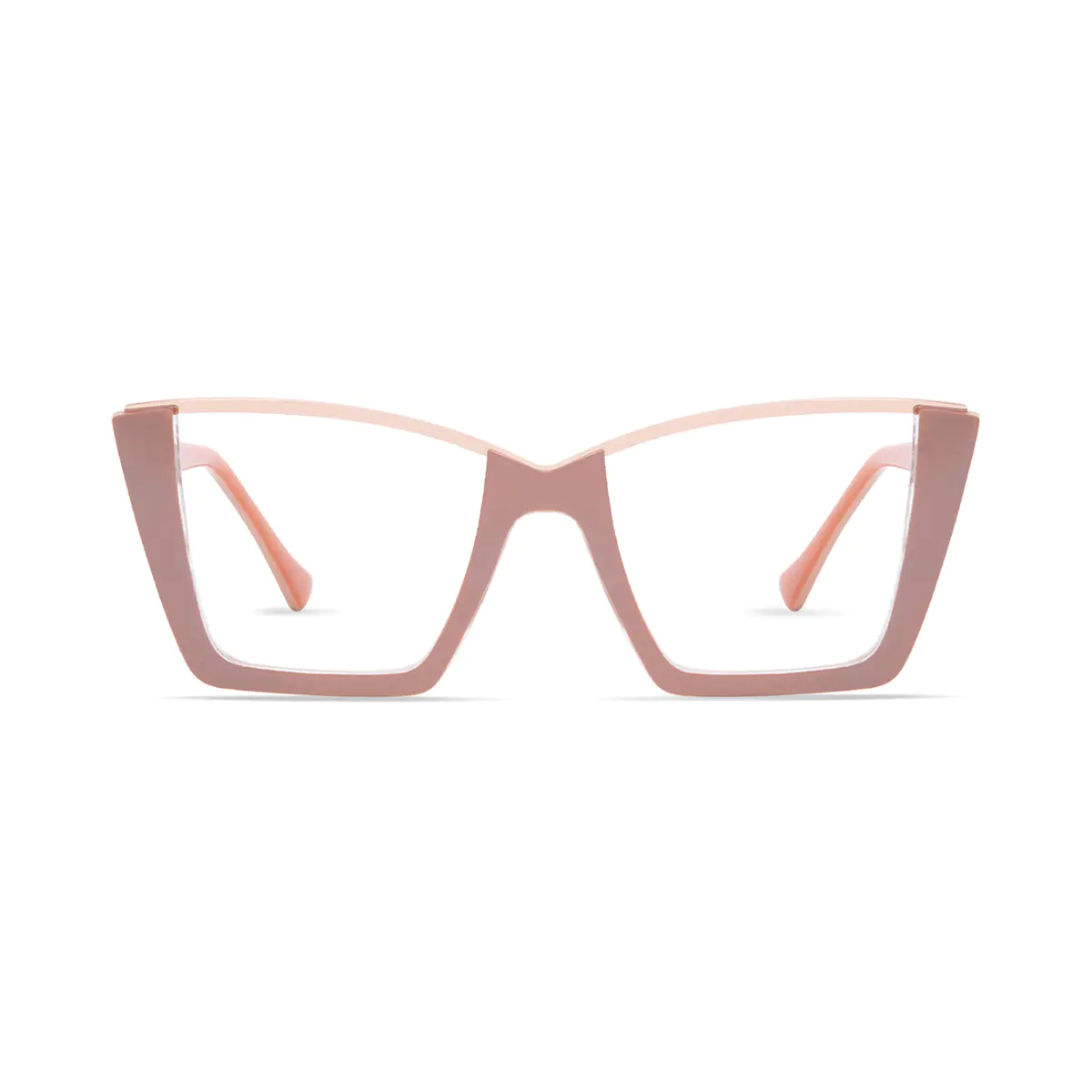 Square Pink Eyeglasses