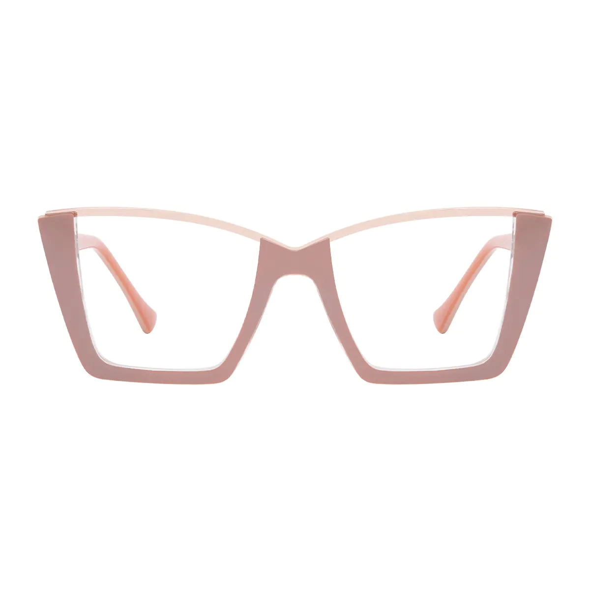 Square Pink Eyeglasses