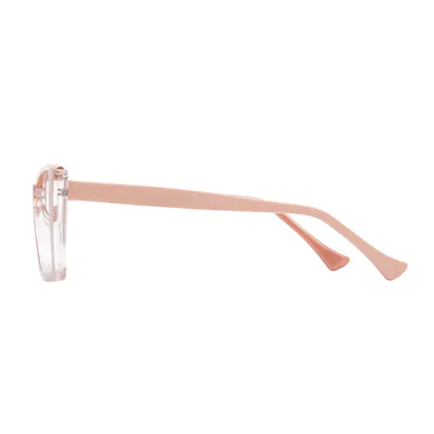 Square Pink Eyeglasses