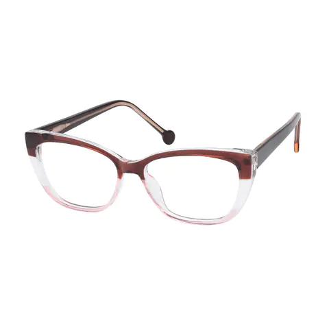 Cat-eye Red/Clear Eyeglasses