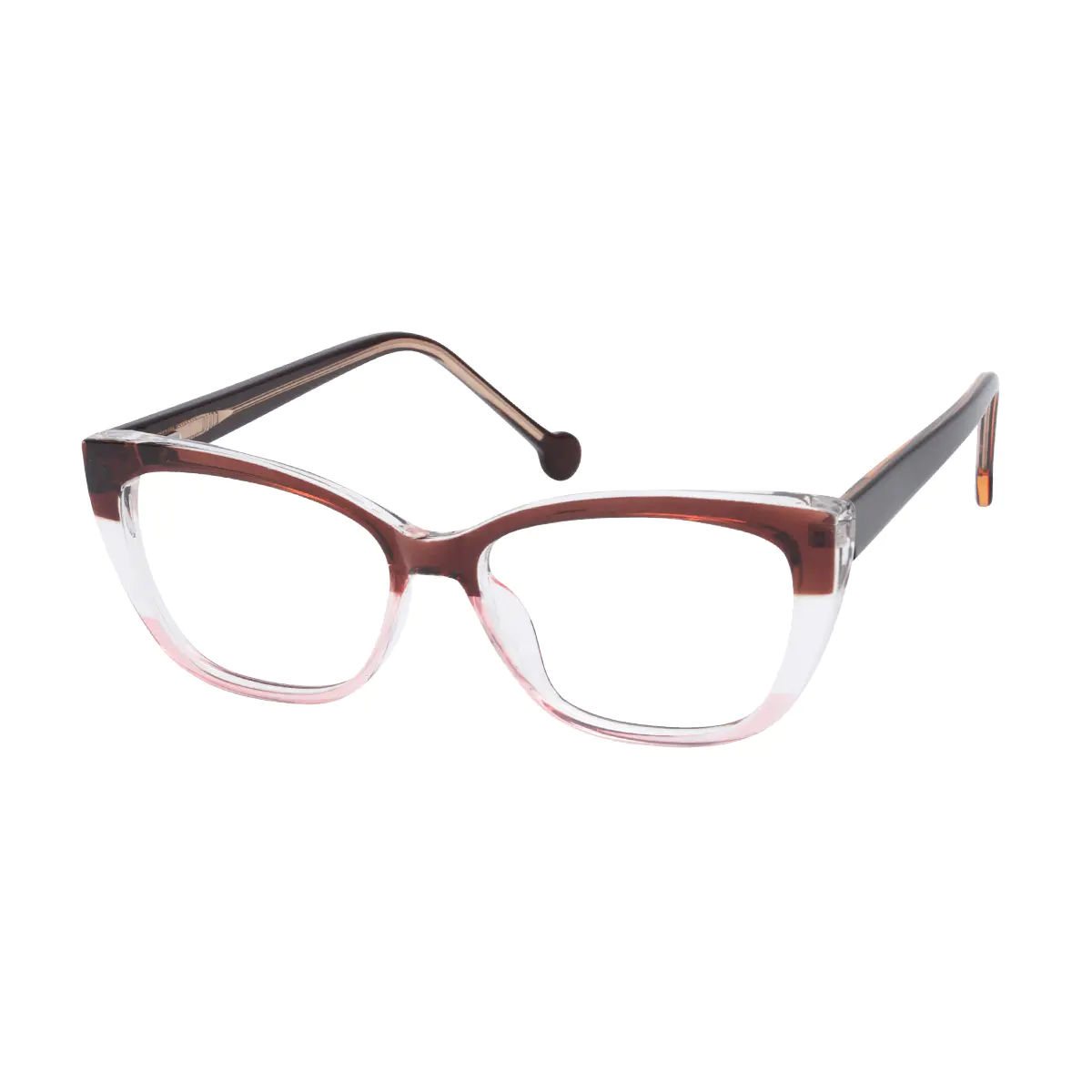 Cat-eye Red/Clear Eyeglasses