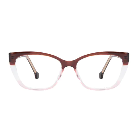 Cat-eye Red/Clear Eyeglasses