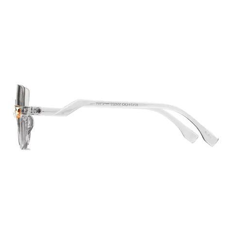 Cat-eye White Eyeglasses