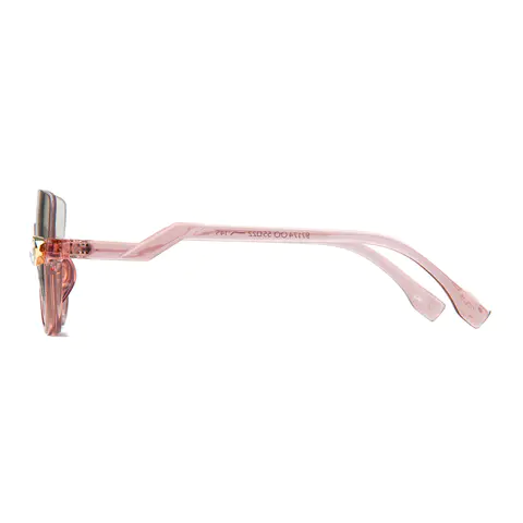 Cat-eye Transparent Pink Eyeglasses