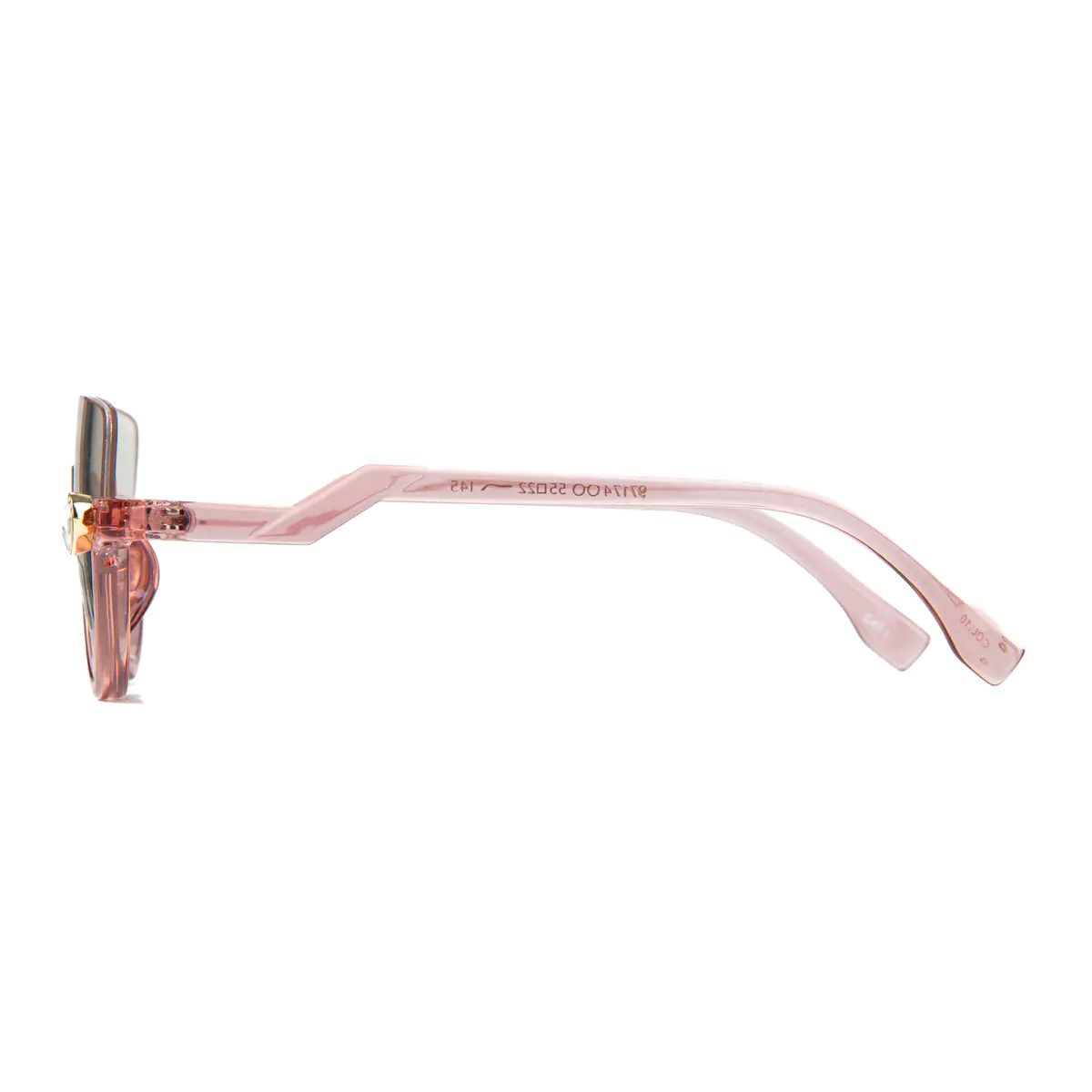 Cat-eye Transparent Pink Eyeglasses