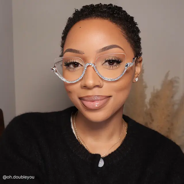 Cat-eye Clear Eyeglasses