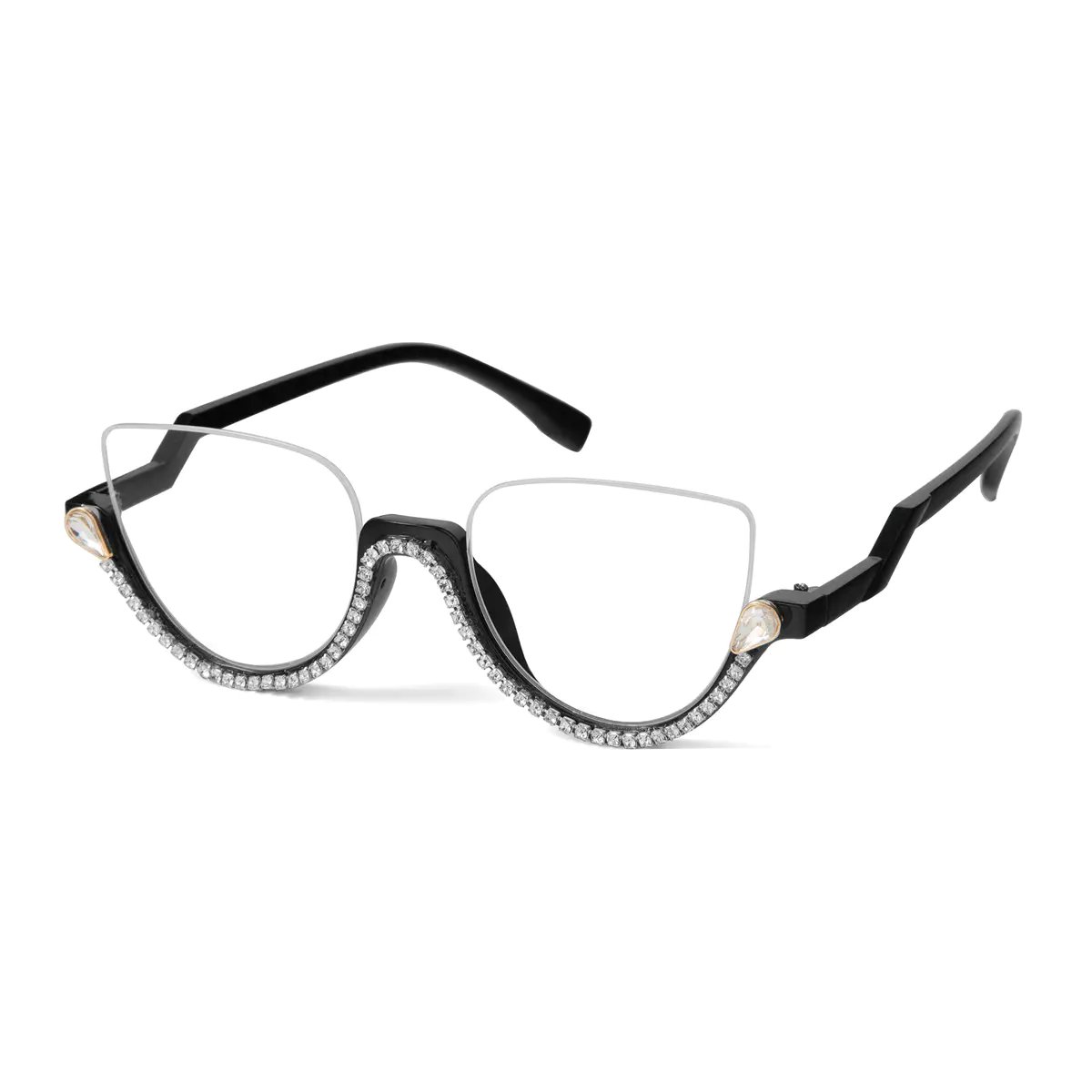 Cat-eye Black Eyeglasses