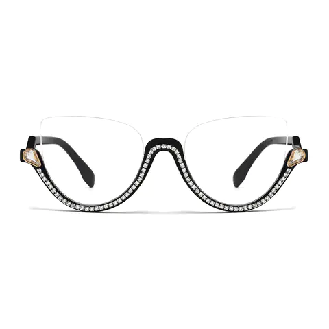 Cat-eye Black Eyeglasses