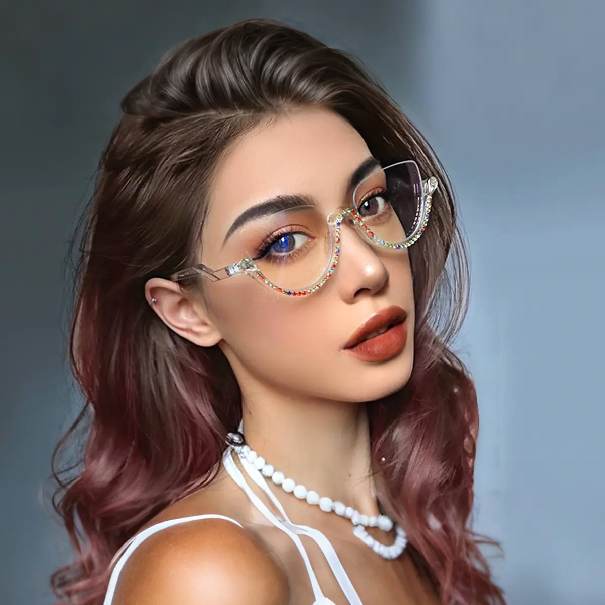 Cat-eye Multicolor Eyeglasses