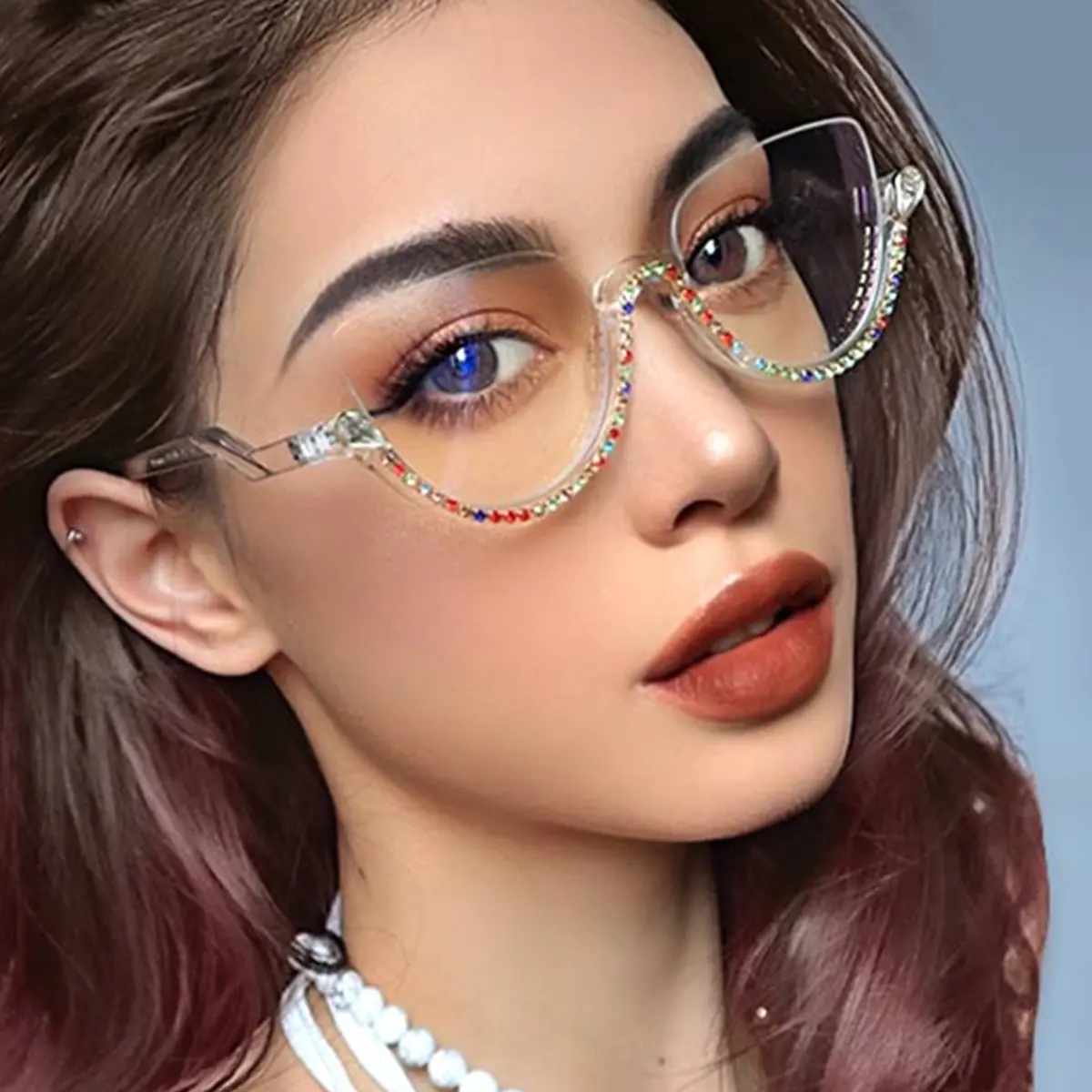 Cat-eye Multicolor Eyeglasses