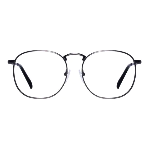 Oval Grey Reading Glasses