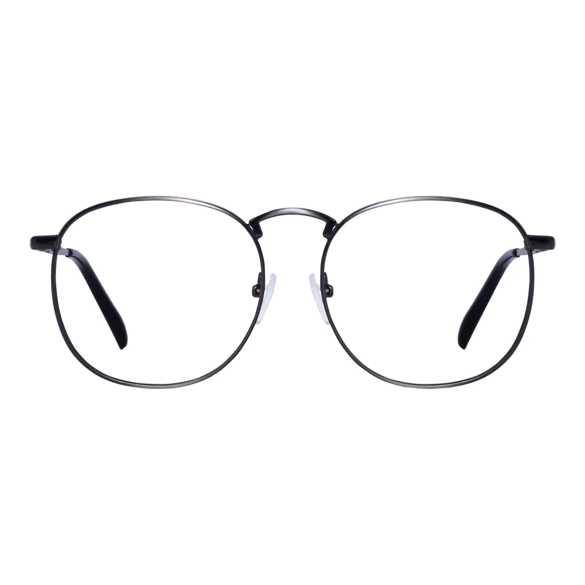 Oval Grey Reading Glasses