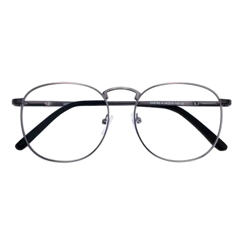 Oval Grey Reading Glasses