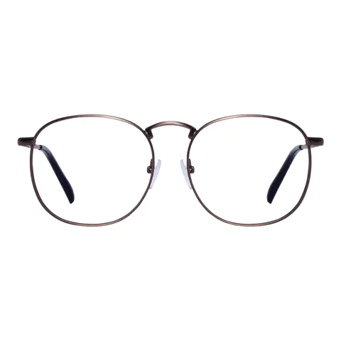 Oval Brown Eyeglasses