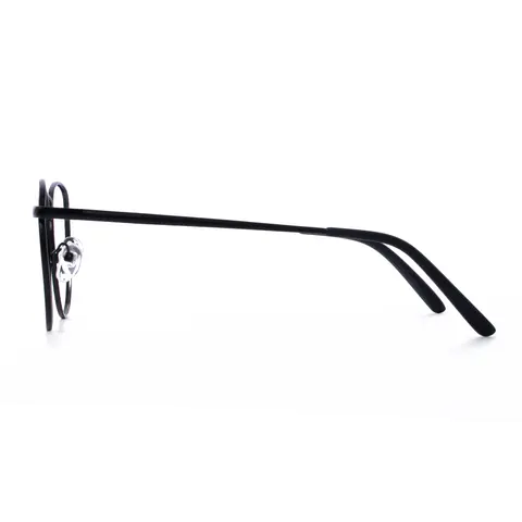 Oval Matte Black Eyeglasses