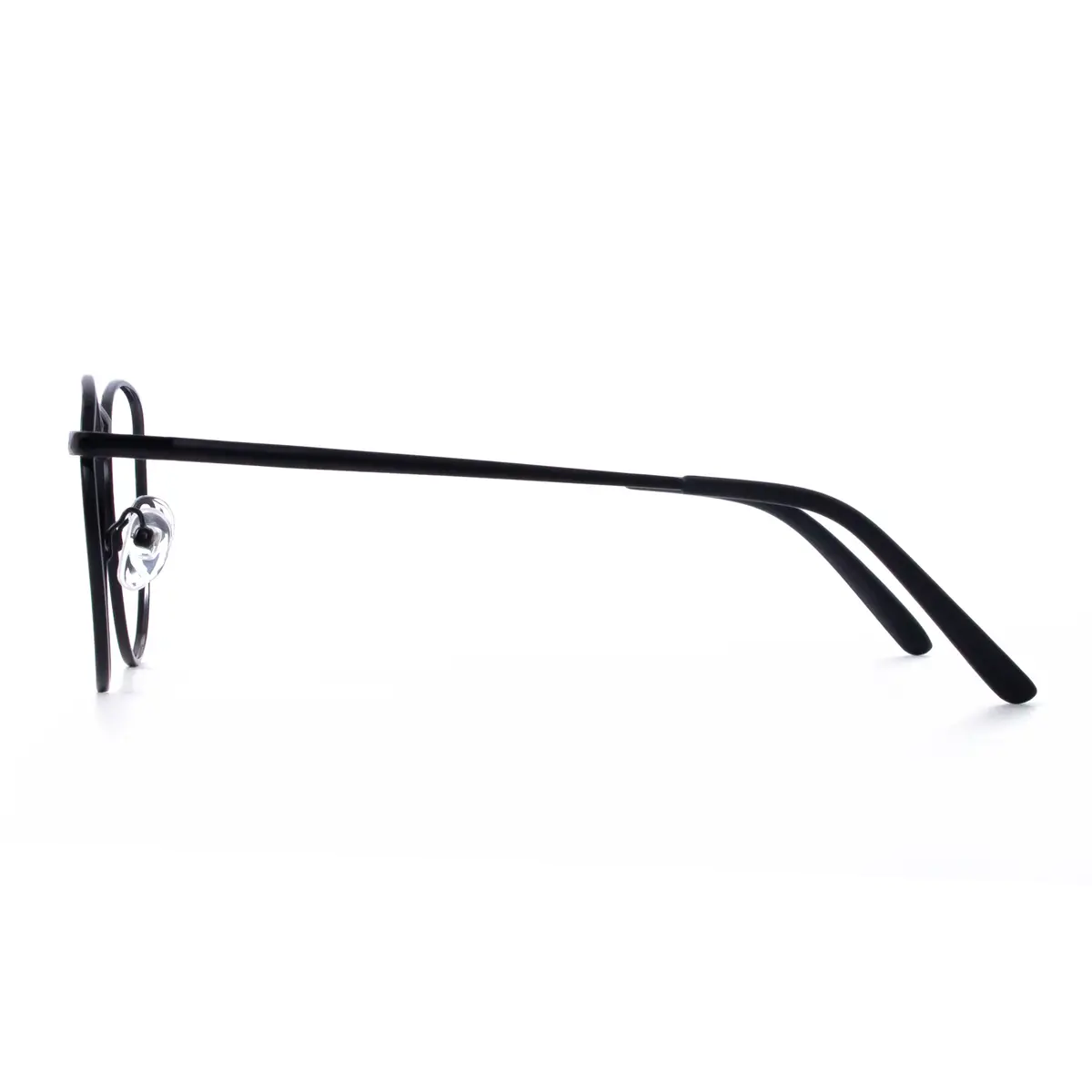 Oval Matte Black Eyeglasses