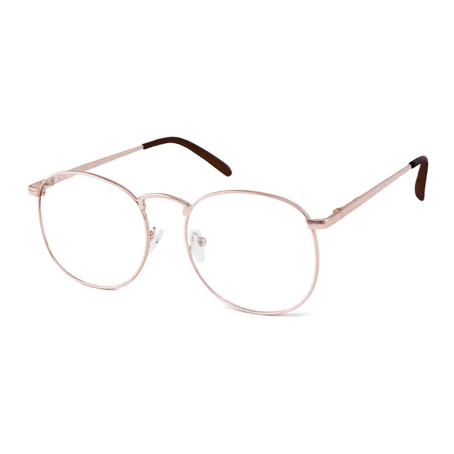 Oval Rose Gold Eyeglasses