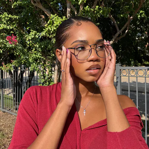 Oval Rose Gold Eyeglasses