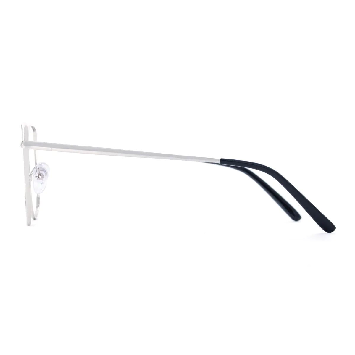 Oval Silver Eyeglasses