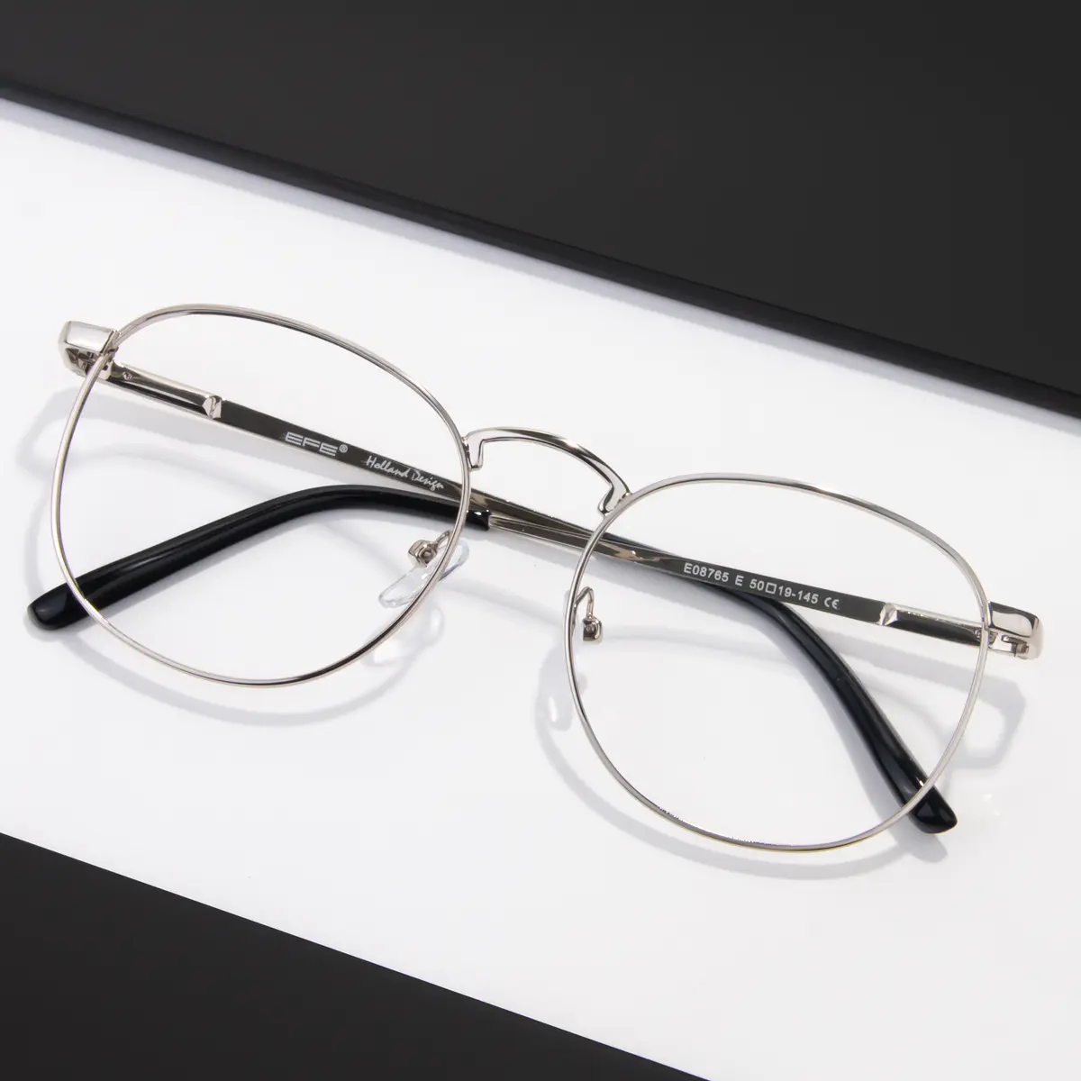 Oval Silver Eyeglasses