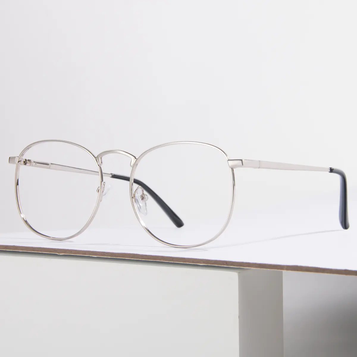 Oval Silver Eyeglasses