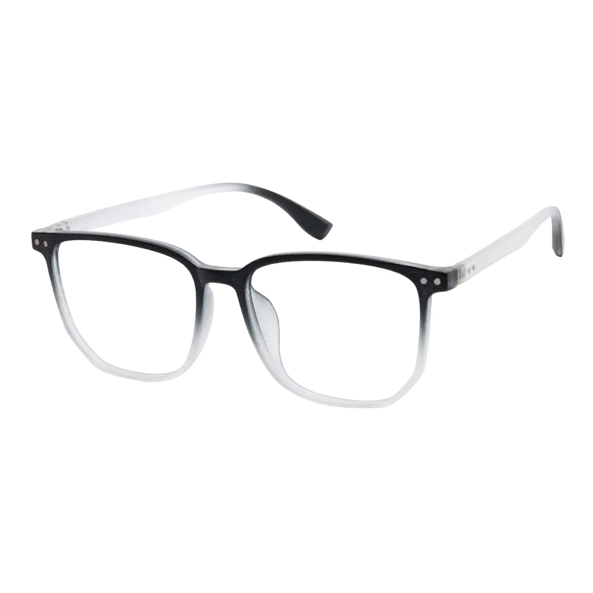 Rectangle Black/White Eyeglasses