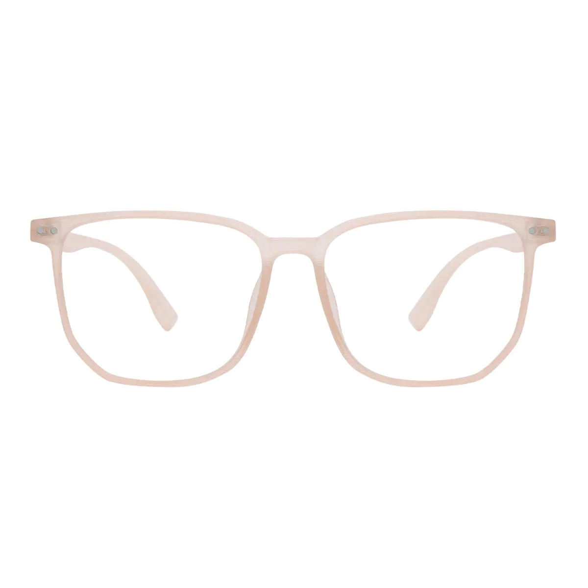 Rectangle Transparent Amber Eyeglasses
