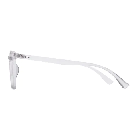 Rectangle Transparent Gray Eyeglasses