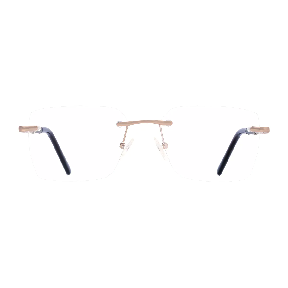 Rectangle Gold/Black Eyeglasses