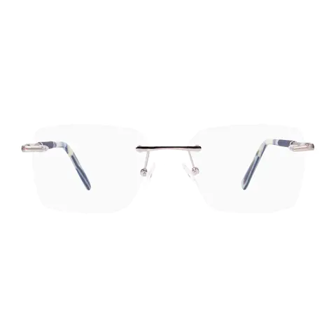 Rectangle Silver Eyeglasses