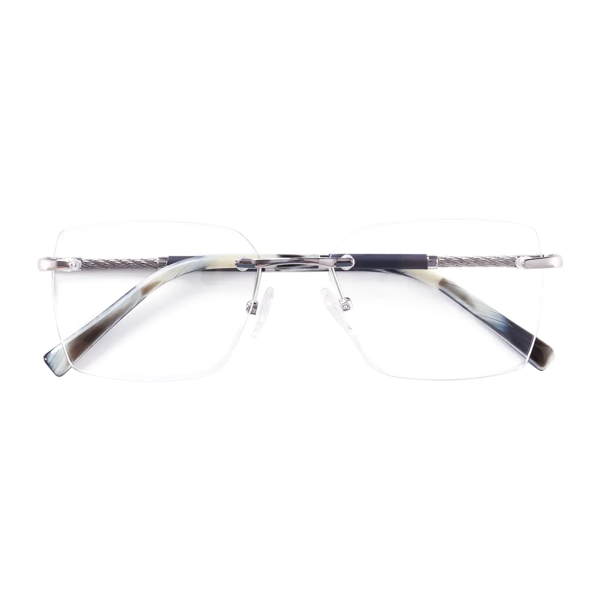 Rectangle Silver Eyeglasses