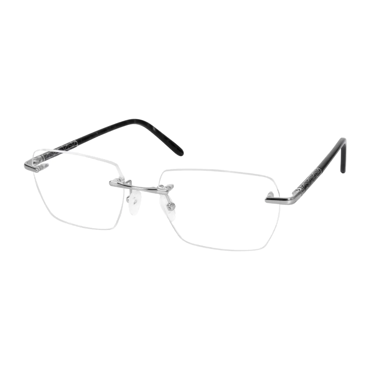 Rectangle Silver Eyeglasses