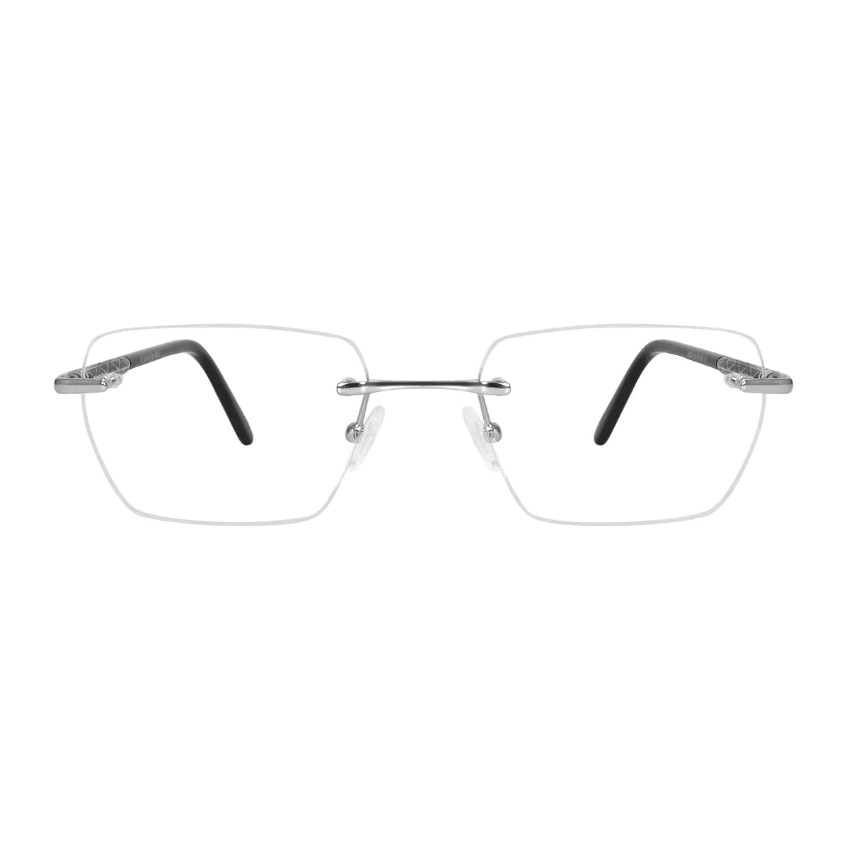 Rectangle Silver Eyeglasses