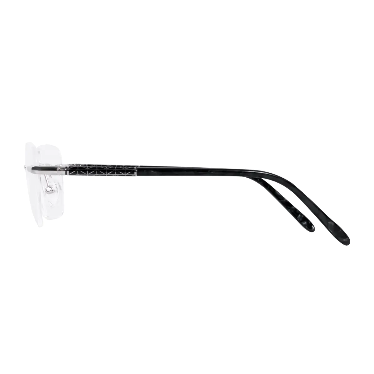 Rectangle Silver Eyeglasses