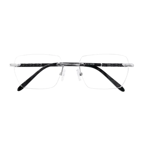 Rectangle Silver Eyeglasses