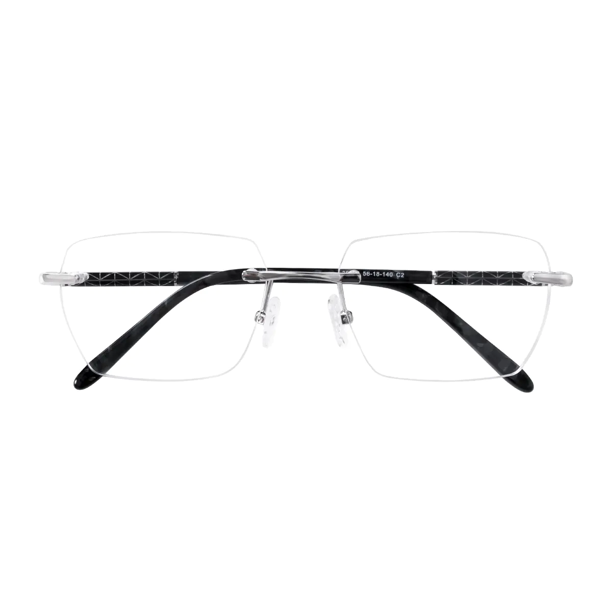 Rectangle Silver Eyeglasses
