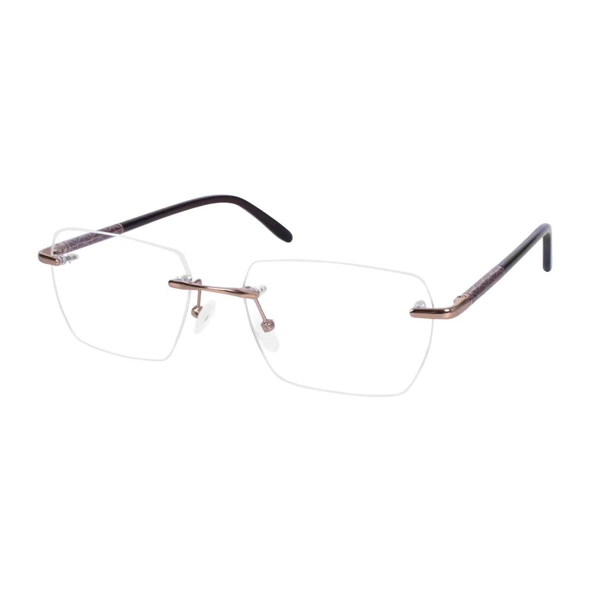 Rectangle Rose Gold Eyeglasses