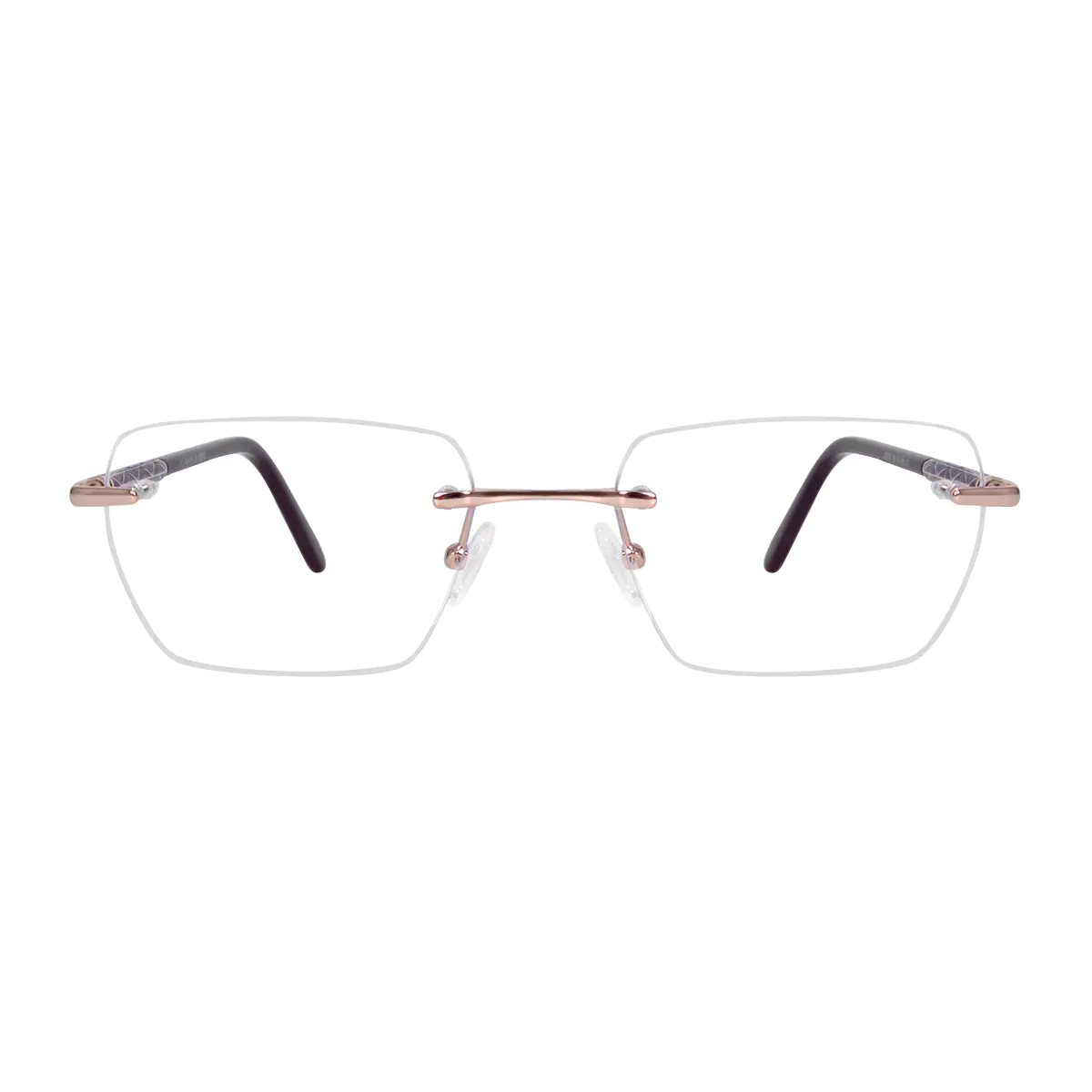 Rectangle Rose Gold Eyeglasses