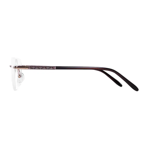 Rectangle Rose Gold Eyeglasses