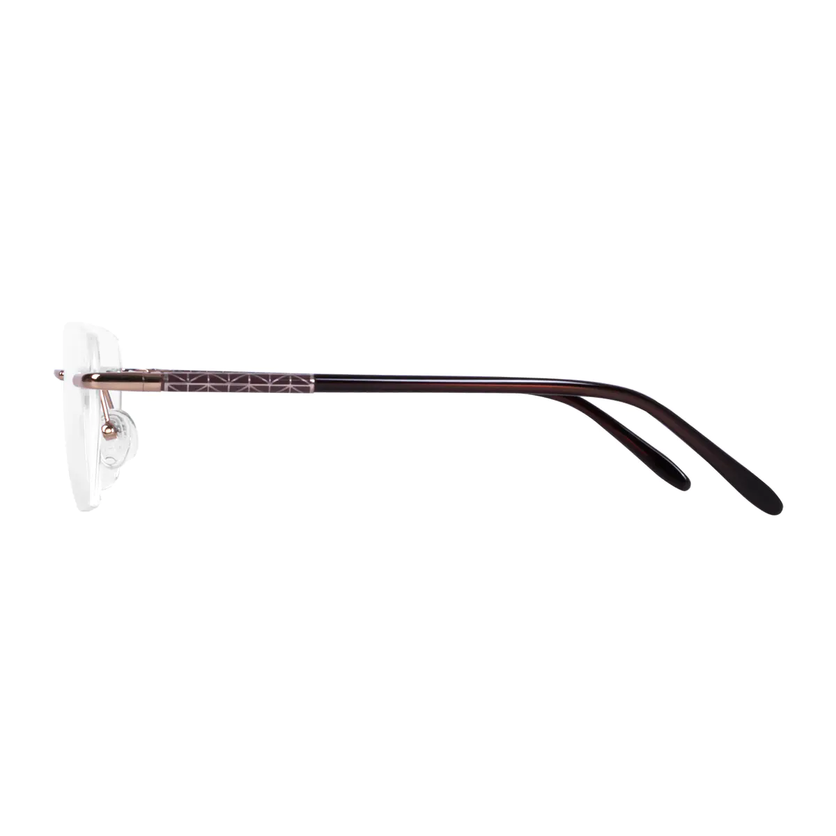 Rectangle Rose Gold Eyeglasses