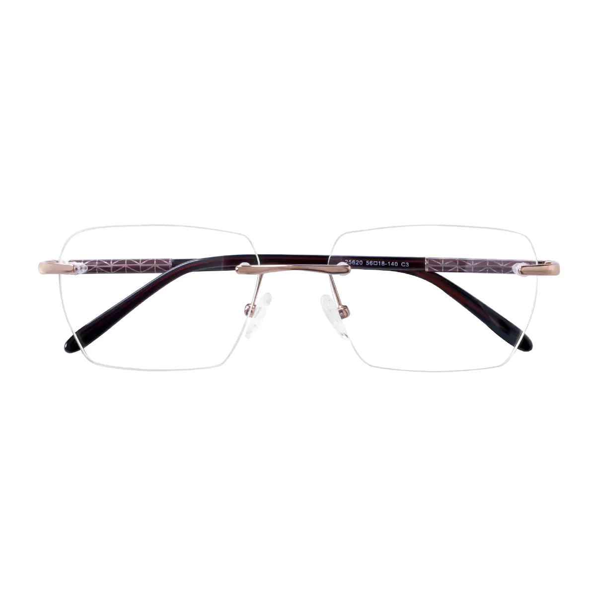 Rectangle Rose Gold Eyeglasses