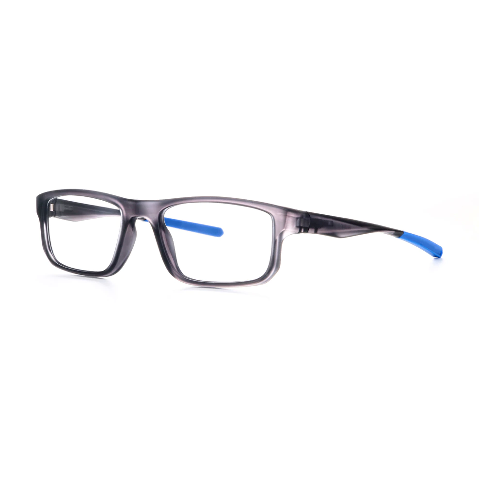 Rectangle Black/Blue Eyeglasses