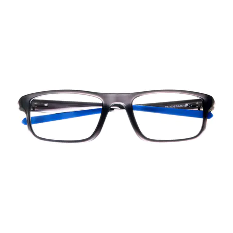 Rectangle Black/Blue Eyeglasses