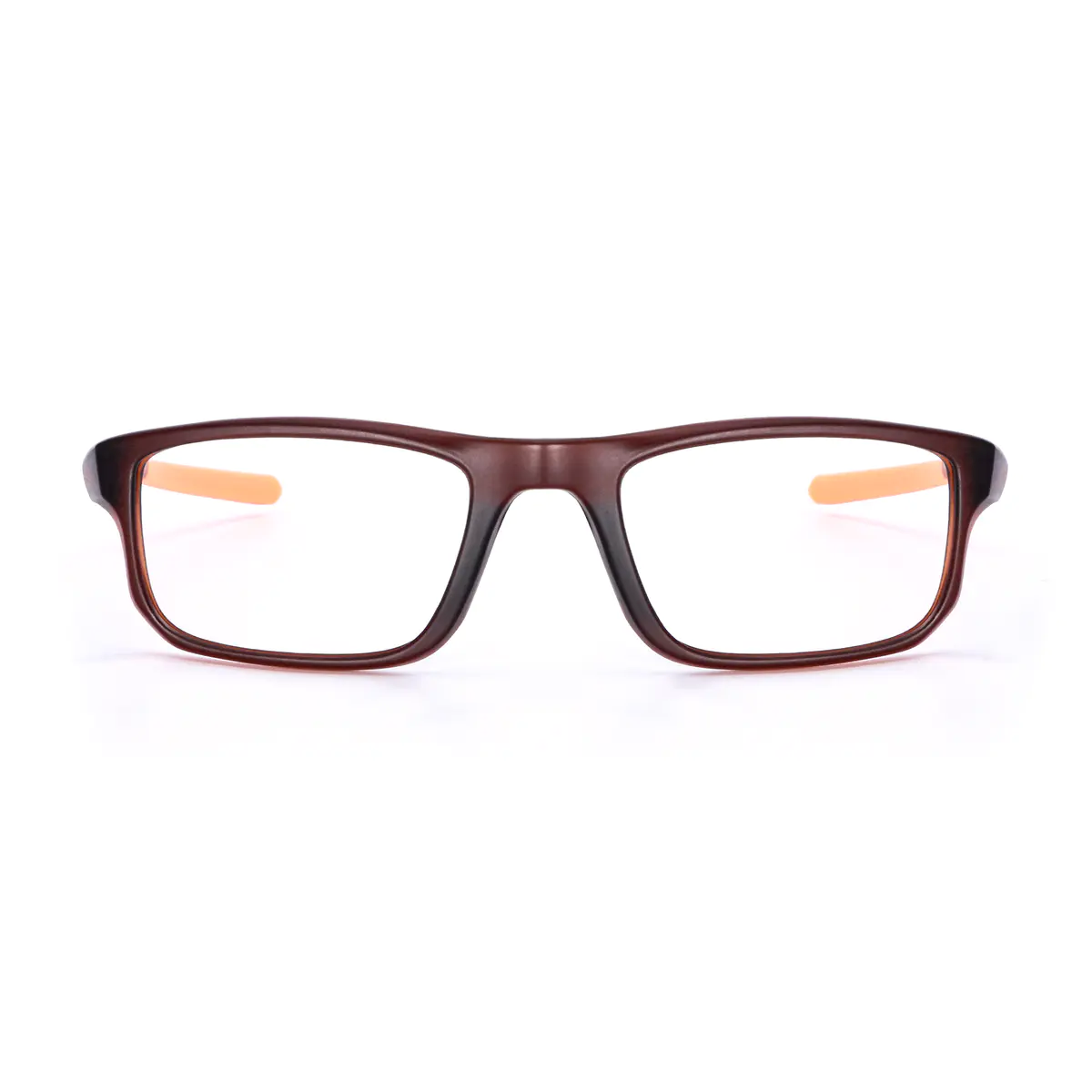 Rectangle Black/Orange Eyeglasses