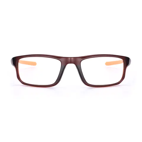 Rectangle Black/Orange Eyeglasses
