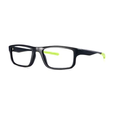 Rectangle Black/Green Eyeglasses