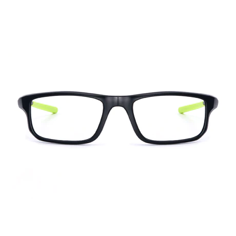 Rectangle Black/Green Eyeglasses