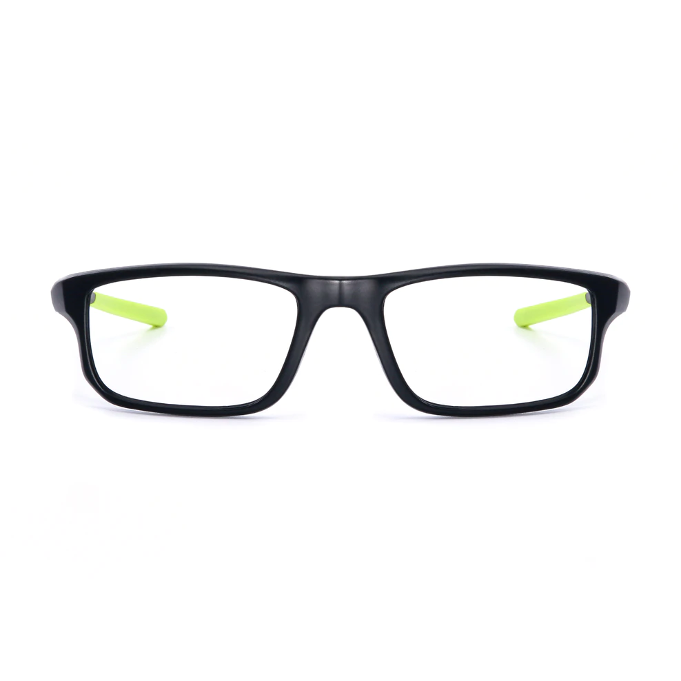 Rectangle Black/Green Eyeglasses