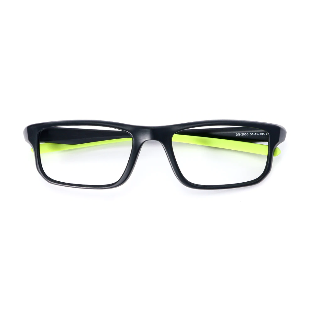 Rectangle Black/Green Eyeglasses
