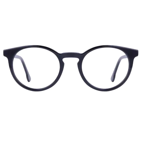 Oval Black Eyeglasses